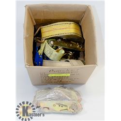BOX OF RATCHETS & STRAPS