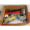 Image 1 : ESTATE BOX OF FLASHLIGHTS, LIGHTERS, DIGITAL POKER
