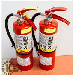 LOT OF 2 PYRO-CHEM 5 LB ABC FIRE EXTINGUISHERS.