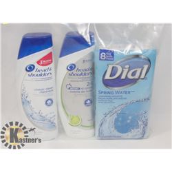 BAG OF DIAL BAR SOAP AND MORE