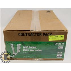 FULL CASE OF JOIST HANGERS FOR 2X6 OR 2X8