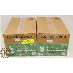 2 FULL CASES FENCE BRACKETS, 100 PER CASE