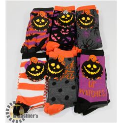 12 PAIRS OF NEW WOMENS SOCKS (SIX STYLES, TWO OF