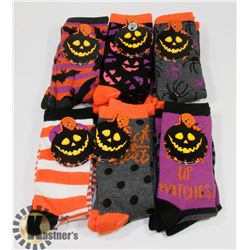 12 PAIRS OF NEW WOMENS SOCKS (SIX STYLES, TWO OF