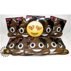 LOT OF 12 EMOJI HALLOWEEN MASKS
