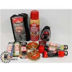 BAG OF SHOE CARE PRODUCT