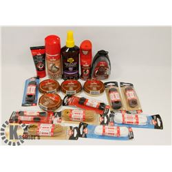 BAG OF SHOE CARE PRODUCT