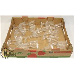 FLAT OF CRYSTAL GLASSES