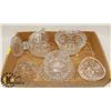 Image 1 : 4 PINWHEEL CRYSTAL CANDY DISHES