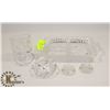 Image 1 : PINWHEEL CRYSTAL ASHTRAY, CANDLE HOLDERS,