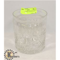 LARGE PINWHEEL CRYSTAL CANDY JAR