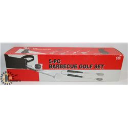 NEW 5 PIECE GOLF BARBEQUE TOOL SET. GENERAL,