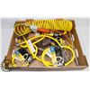 Image 1 : FLAT OF AIR HOSE, SHORT EXTENSION CORDS, AND MORE
