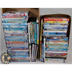 2 BOXES OF KIDS DVDS