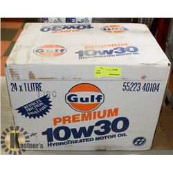 CASE OF GULF PREMIUM 10W30 OIL