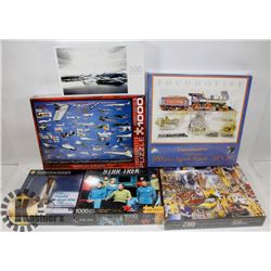 SET OF 6 SEALED PUZZLES VARIETY EUROGRAPHICS