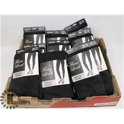 FLAT OF 10 PAIR FLEECE LINED SEAMLESS