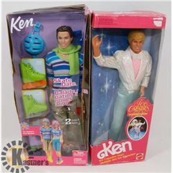 SET OF 2 SEALED MATTEL KEN 1989 ICE CAPADES