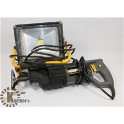 POWERWORX RECIPROCATING SAW AND LED SPOT LIGHT