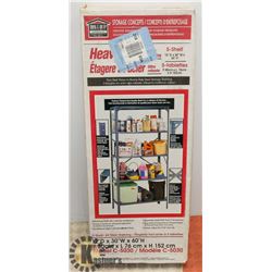 5 SHELF ALL STEEL SHELVING UNIT