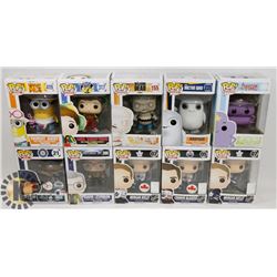 FLAT OF 10 FUNKO FIGURINES 4 TELEVISION