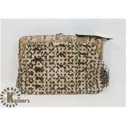 GENUINE KENNETH COLE SNAKE CLUTCH/PURSE -
