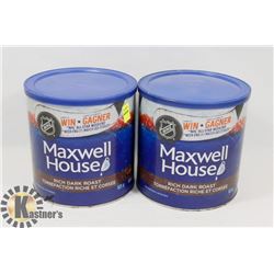 TWO TUBS OF MAXWELL HOUSE COFFEE