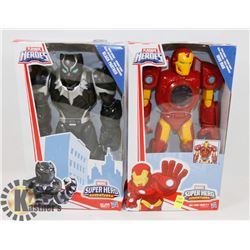 IRON MAN AND BLACK PANTHER ACTION FIGURES