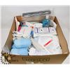 Image 1 : LARGE BOX OF 1ST AID & MEDICAL SUPPLIES -