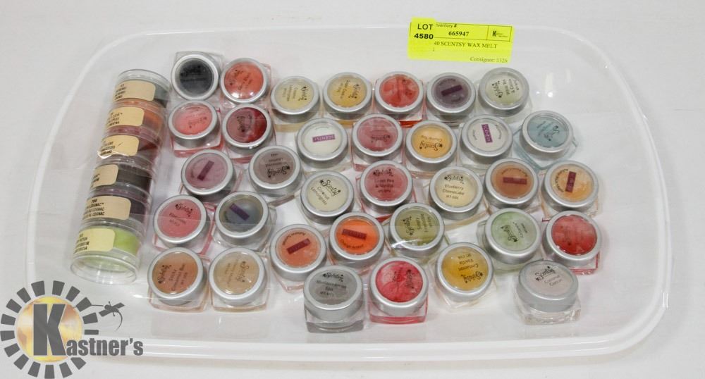 FLAT OF 40 SCENTSY WAX MELT SAMPLES