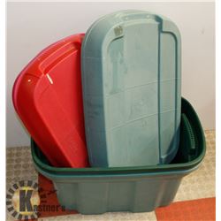 BUNDLE OF 2 STORAGE CONTAINERS WITH