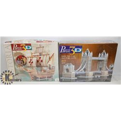 SEALED (2) 3D PUZZLES LONDON TOWER