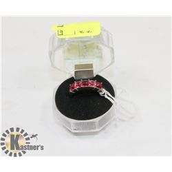 #7-CUBIC ZIRCONIA RING .925 STERLING SILVER
