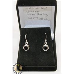 #15-RED GARNET EARRING DANGLING