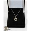 Image 1 : #-37 GENUINE BLUE TOPAZ PENDANT