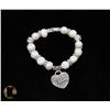 Image 1 : #100- FRESH WATER PEARL BRACELET 10-12MM