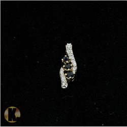 #-80 DARK BLUE TOPAZ PENDANT