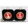Image 1 : SET OF 2 FRAMED IVORY MAN/WOMAN