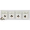 Image 1 : SET OF 5 NICKELS SHIELD NICKEL, INDIAN/BUFFALO