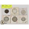 Image 1 : LOT OF 6 CANADA COINS-50 CENT COINS, 1963, 1931,