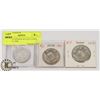 Image 1 : LOT OF 3 CANADA 50 CENT COINS, 1942, 1943, 1949
