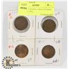Image 1 : LOT OF 4 CANADA LARGE PENNIES 1912, 1918, 1913,