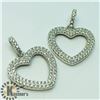 Image 2 : SILVER CUBIC ZIRCONIA 2 HEART PENDANT