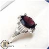 Image 3 : SILVER GARNET RING