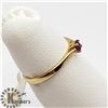 Image 2 : 10K YELLOW GOLD CUBIC ZIRCONIA RING