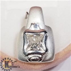 SILVER CUBIC ZIRCONIA PENDANT