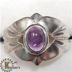SILVER AMETHYST RING