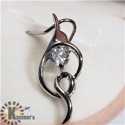 SILVER CUBIC ZIRCONIA PENDANT