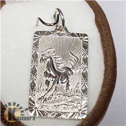 SILVER HORSE PENDANT