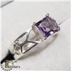 Image 3 : SILVER AMETHYST RING